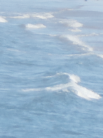 Telephoto image of waves. La Jolla, Ca